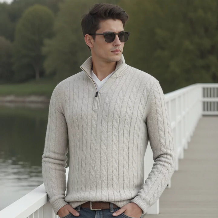 LUCA Knit Half-Zip Sweater