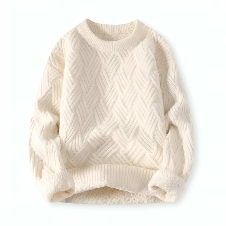 Herringbone Cable Knit Sweater