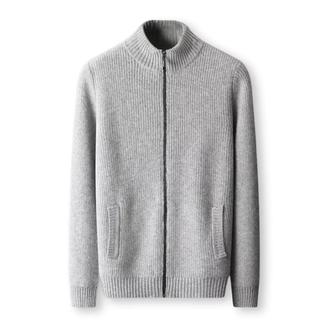 Castellan Merino Wool Zip Sweater