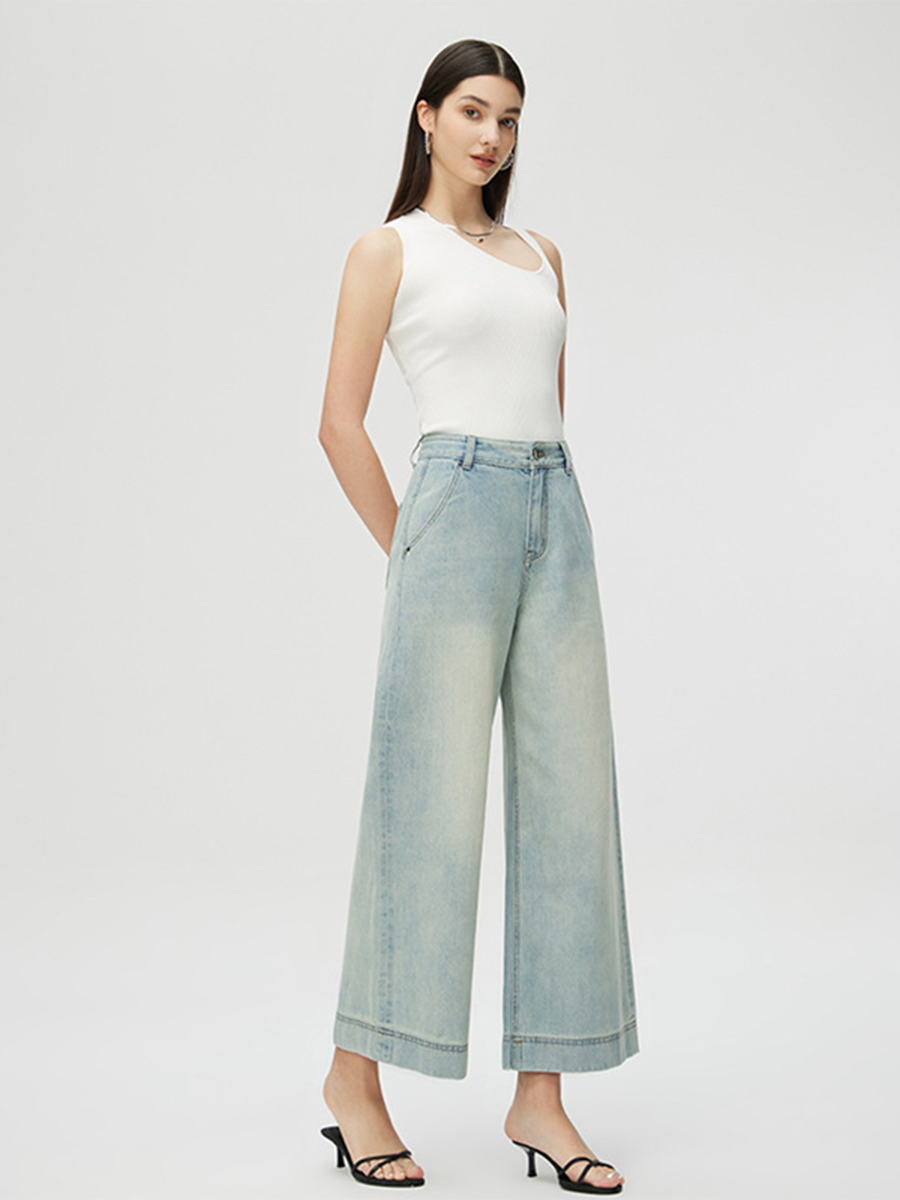 1908 Rosewood Heritage Wide-Leg Jeans