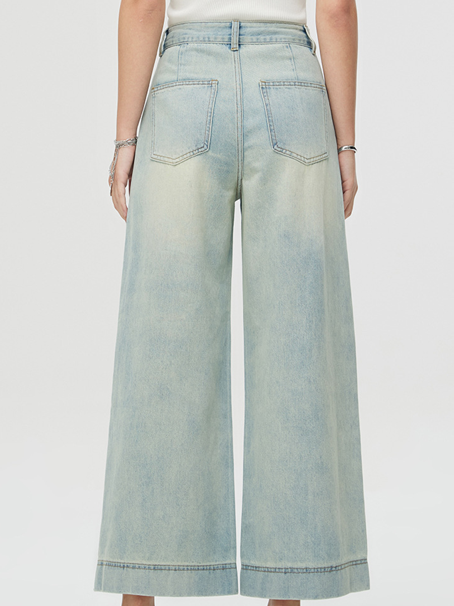 1908 Rosewood Heritage Wide-Leg Jeans