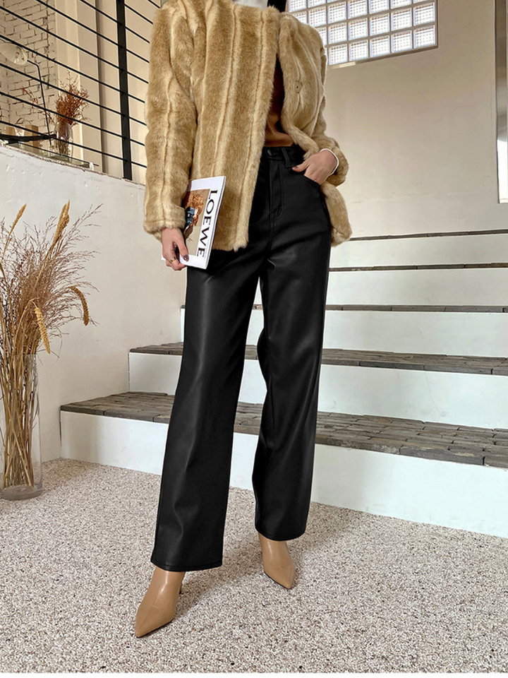 OLD MONEY Vintage Faux Leather Pants