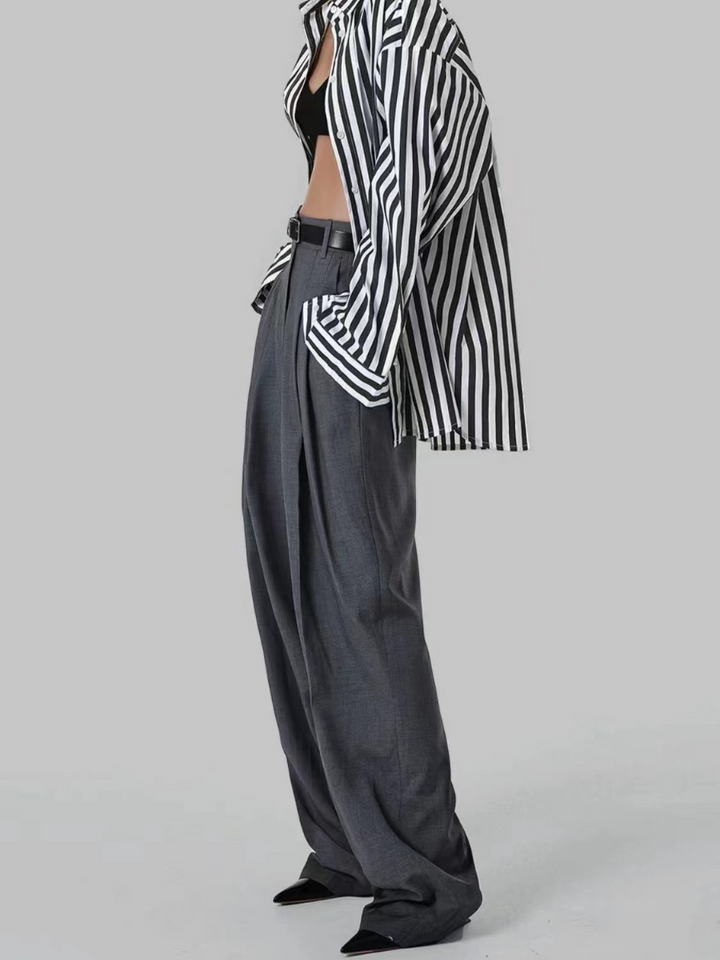 OLD MONEY Urban Chic Pleated Trousers