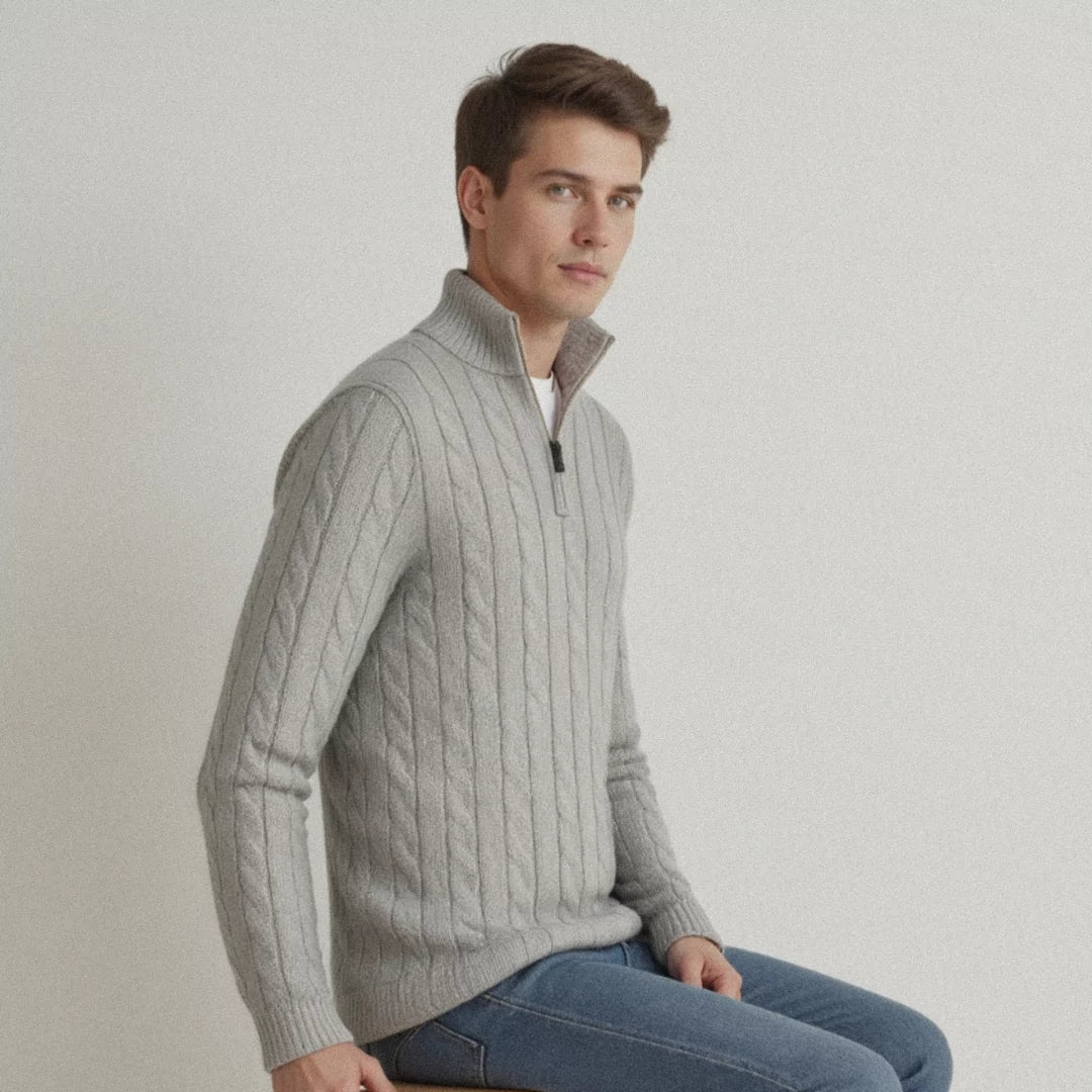 LUCA Knit Half-Zip Sweater