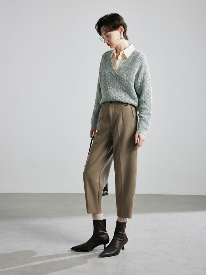 OLD MONEY Tailored Cropped Pants