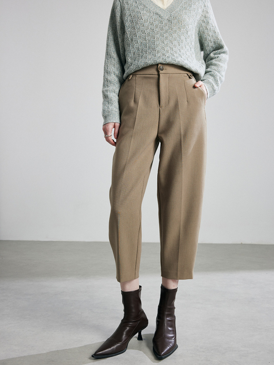 OLD MONEY Tailored Cropped Pants