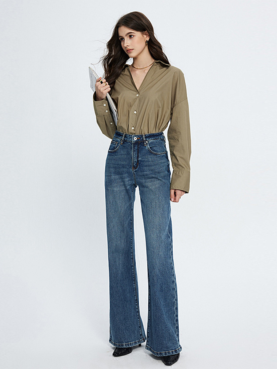 OLD MONEY Stretch Flared Jeans