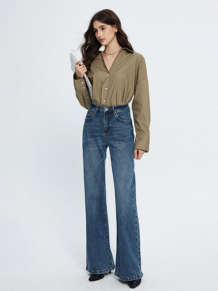 OLD MONEY Stretch Flared Jeans