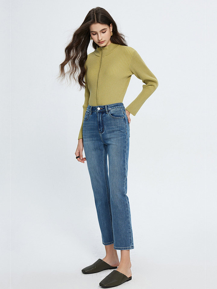 OLD MONEY Slim Cropped Jeans