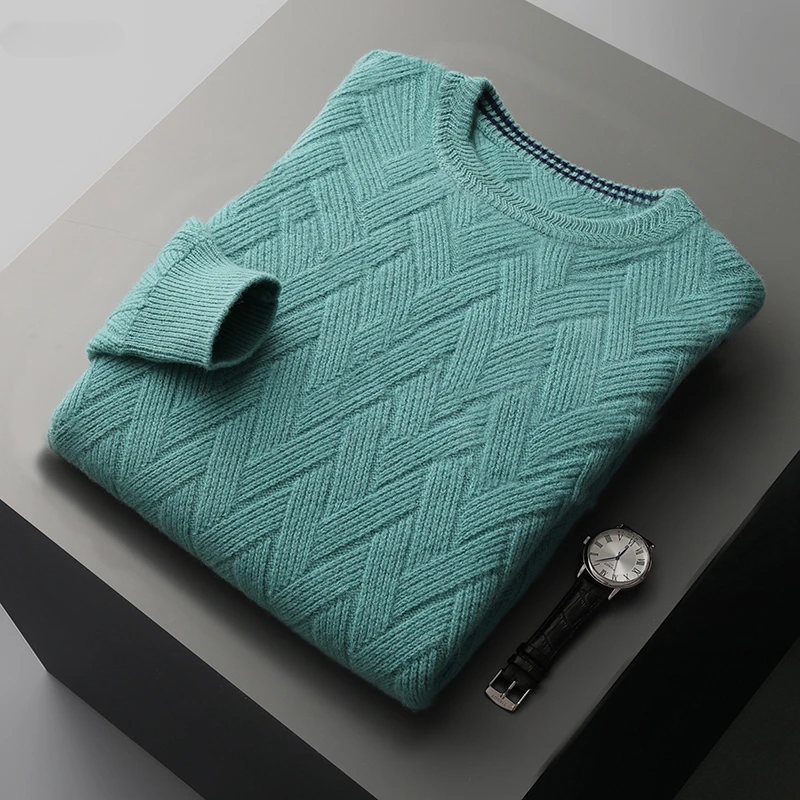 Lancaster Herringbone Cashmere Sweater