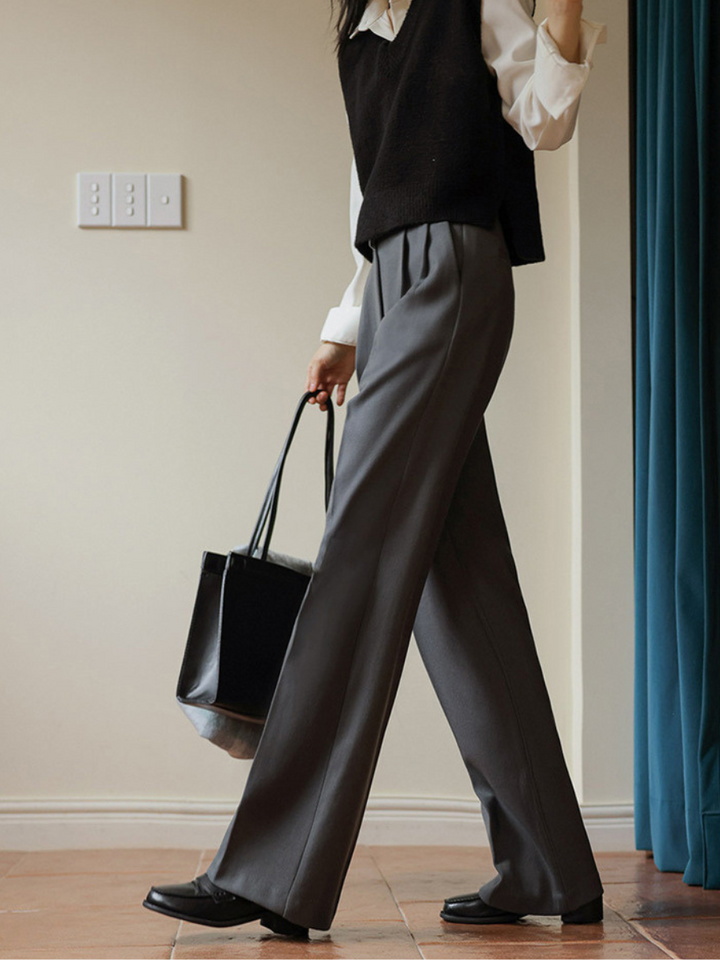 OLD MONEY Wide-Leg Trousers