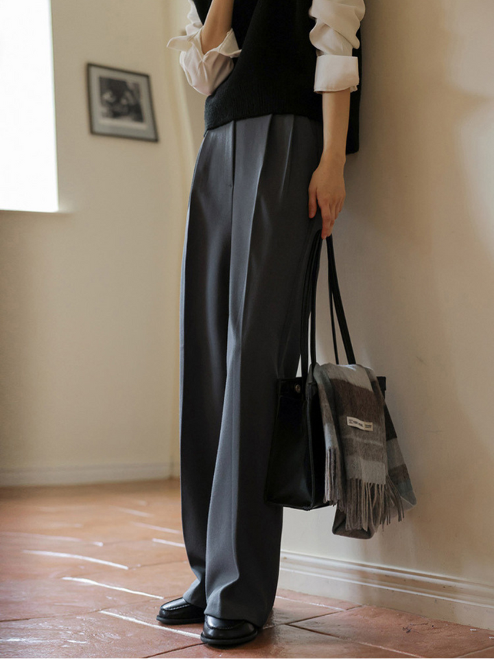 OLD MONEY Wide-Leg Trousers