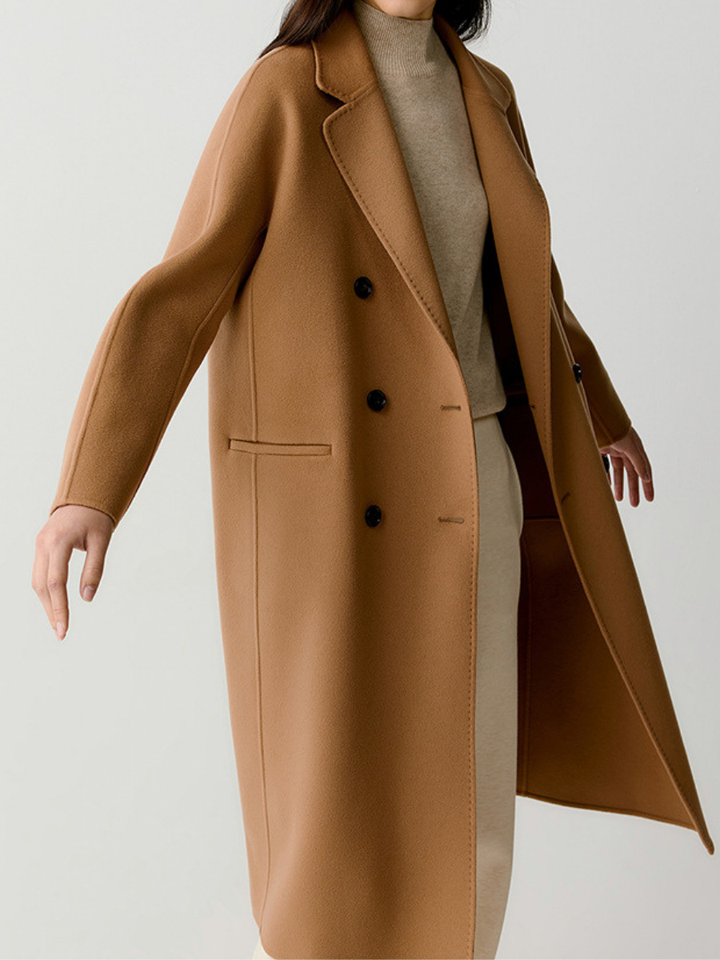 OLD MONEY Wool-Cashmere Blend Double-Breasted Coat