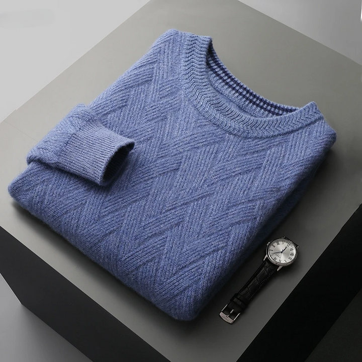 Lancaster Herringbone Cashmere Sweater