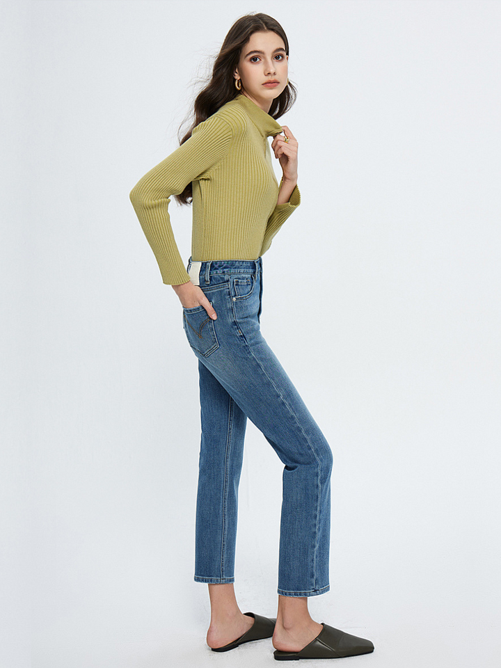 OLD MONEY Slim Cropped Jeans