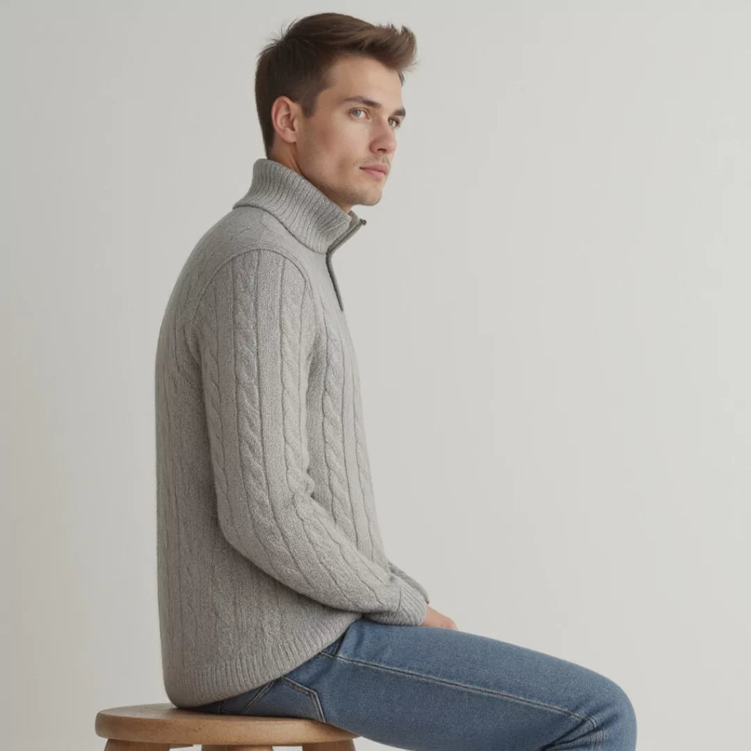 LUCA Knit Half-Zip Sweater