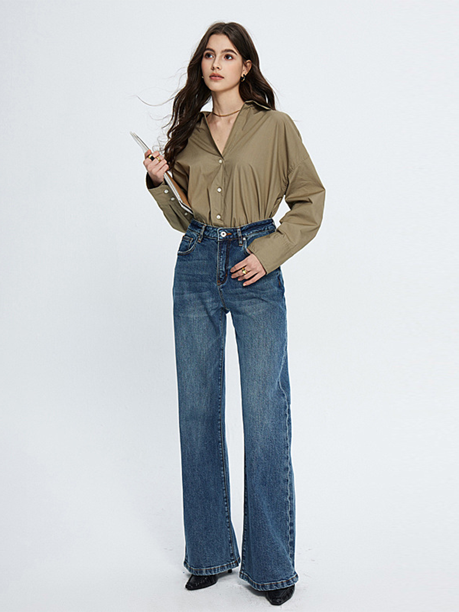 OLD MONEY Stretch Flared Jeans