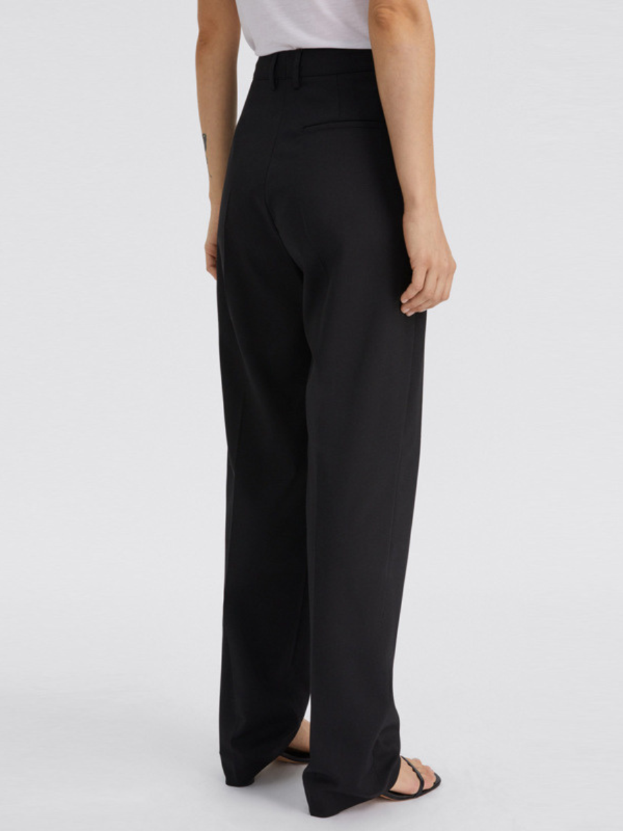 OLD MONEY High-Waisted Wide-Leg Trousers