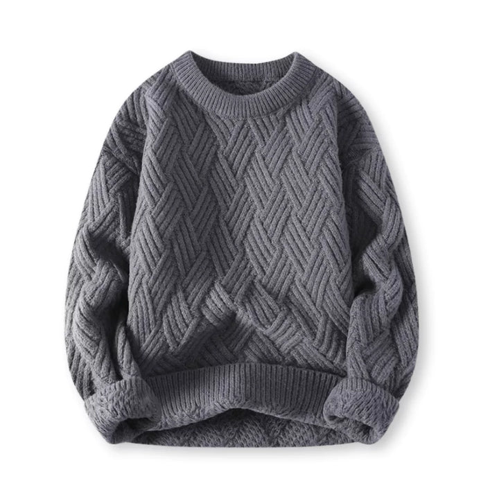 Herringbone Cable Knit Sweater