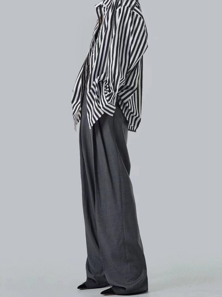 OLD MONEY Urban Chic Pleated Trousers