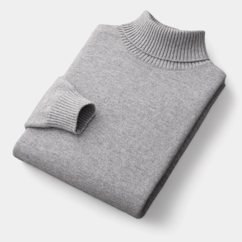 OLD MONEY Merino Wool Turtleneck Sweater - WEAR OLD MONEY