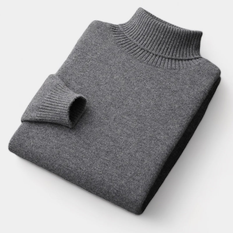 OLD MONEY Merino Wool Turtleneck Sweater - WEAR OLD MONEY