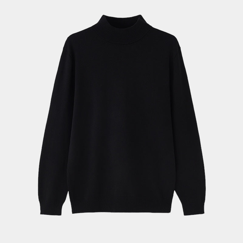 OLD MONEY Merino Wool Half Turtleneck Sweater - WEAR OLD MONEY