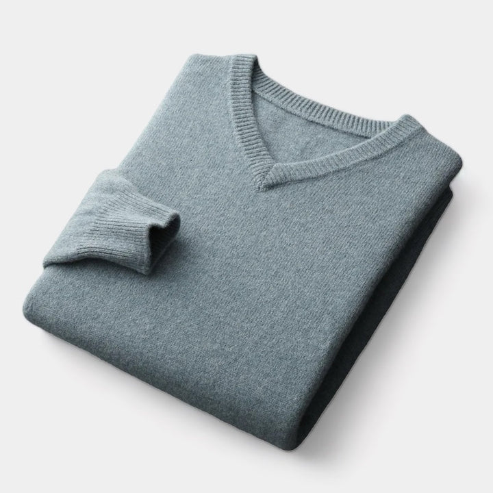 BRAMPTON Merino Wool V-Neck Sweater