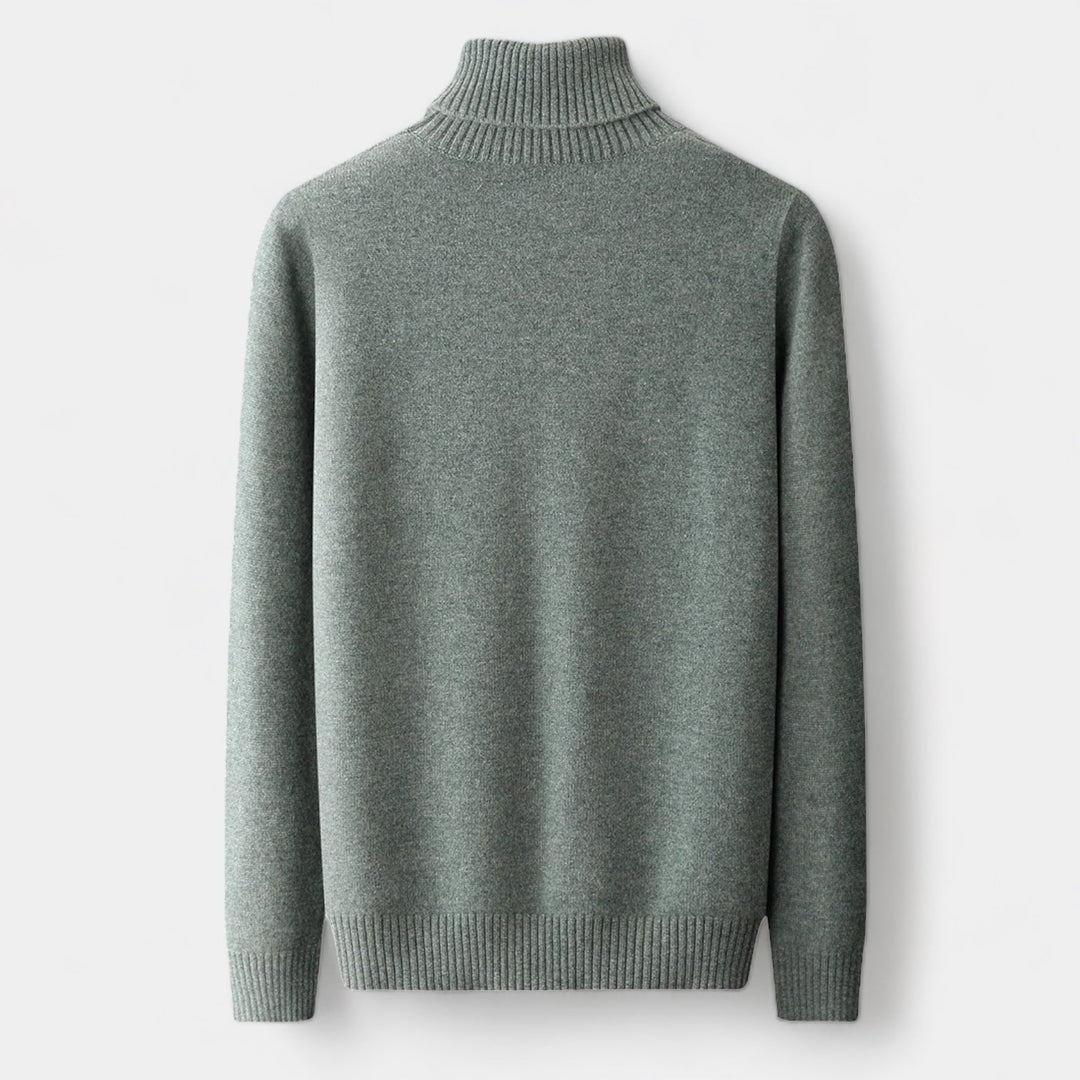 OLD MONEY Merino Wool Turtleneck Sweater - WEAR OLD MONEY