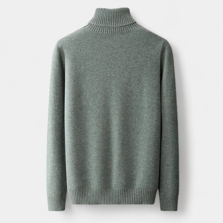 OLD MONEY Merino Wool Turtleneck Sweater - WEAR OLD MONEY