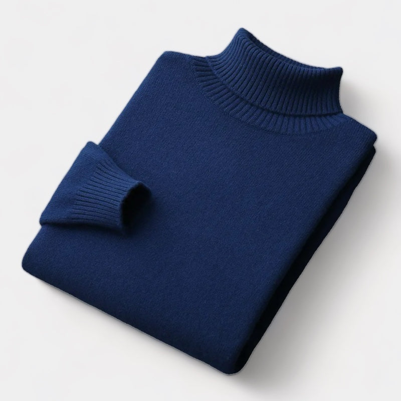 OLD MONEY Merino Wool Turtleneck Sweater - WEAR OLD MONEY