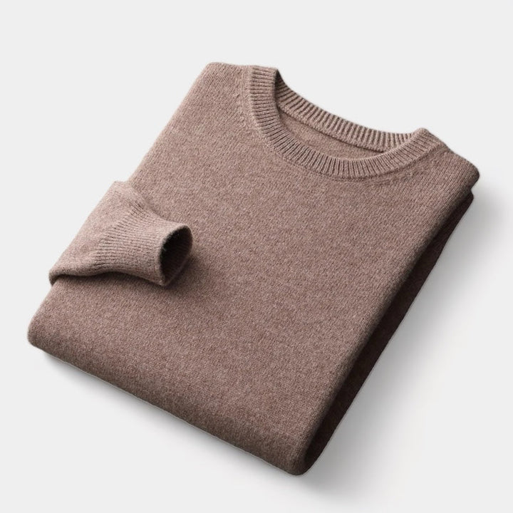 OLD MONEY Merino Wool Round Collar Sweater - WEAR OLD MONEY