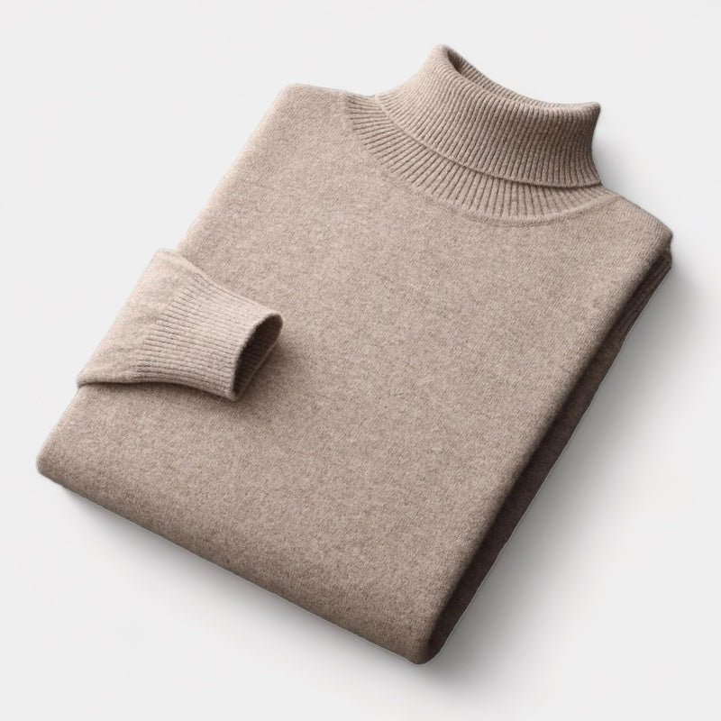 OLD MONEY Merino Wool Turtleneck Sweater - WEAR OLD MONEY