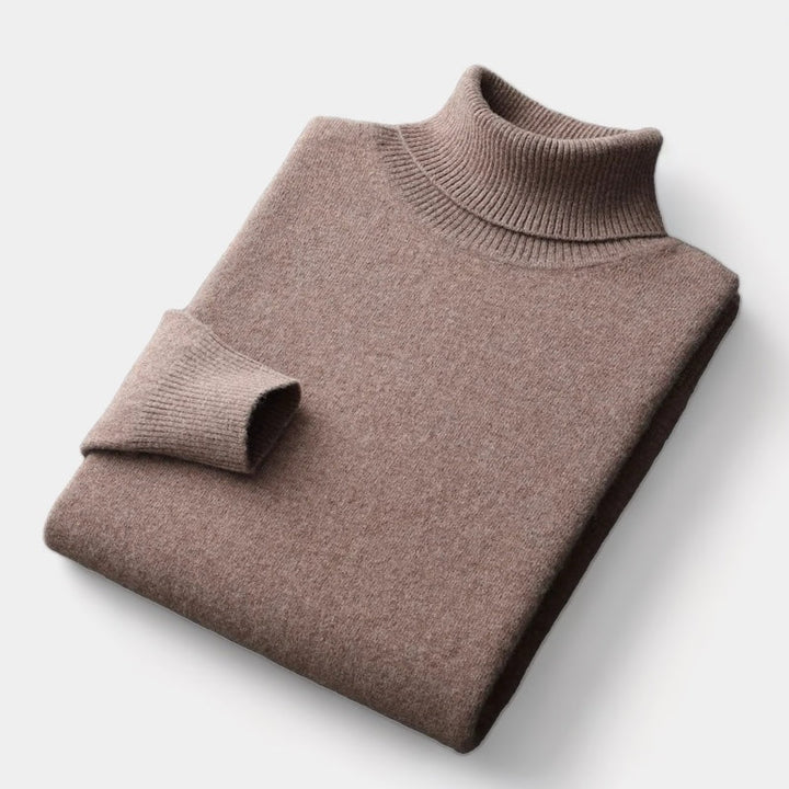 OLD MONEY Merino Wool Turtleneck Sweater - WEAR OLD MONEY