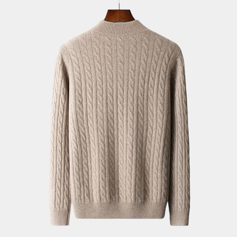 The CHILTERN Merino Wool Quarter-Zip Sweater