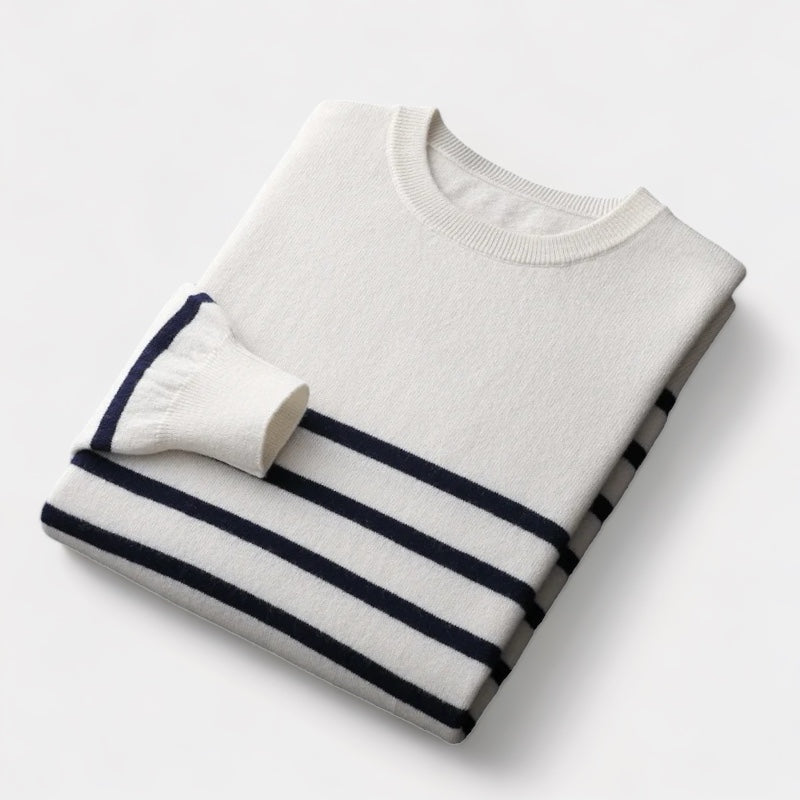 The Fairhaven Striped Merino Wool Sweater