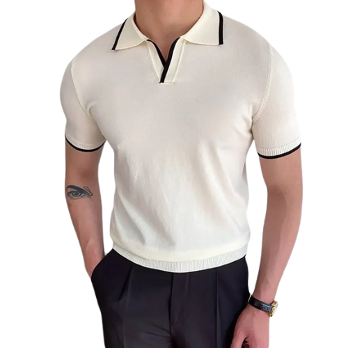 TEODORE - LINED POLO SHIRT