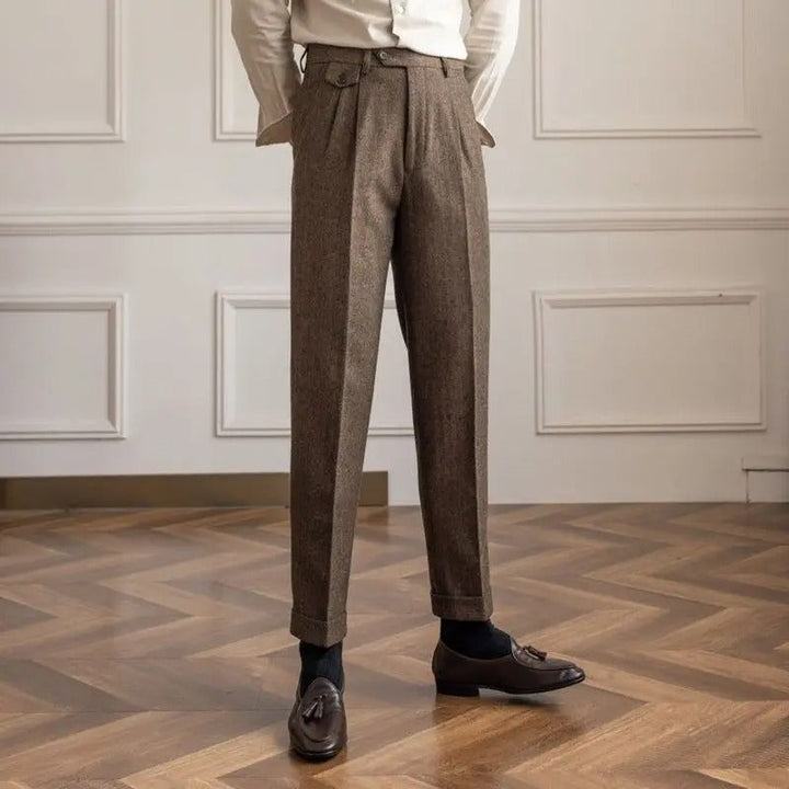 OLD MONEY Wool Straight Pants - WEAR OLD MONEY