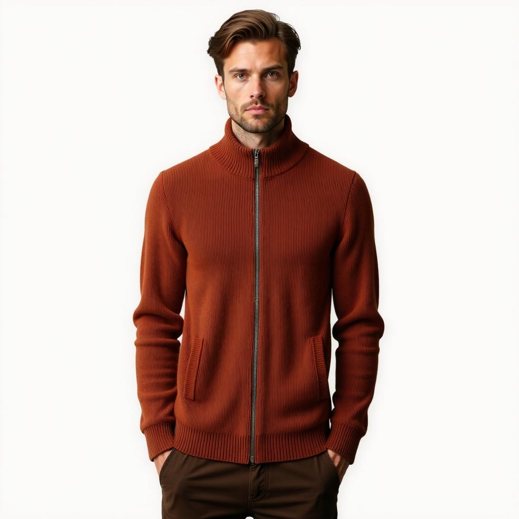 Castellan Merino Wool Zip Sweater